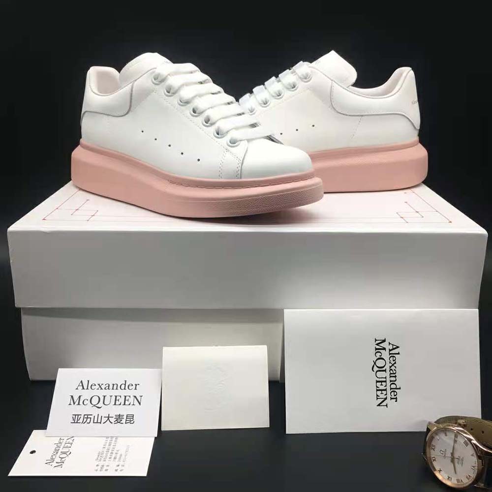 Alexander mcqueen discount pink sole