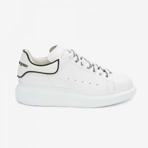 Alexander Mcqueen Women Oversized Sneaker White Smooth Calfskin Leather-White