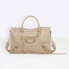 Balenciaga Women Classic Metallic Edge City S Goatskin Hand Carry Bag