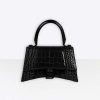 Balenciaga Women Hourglass Small Top Handle Bag-Black