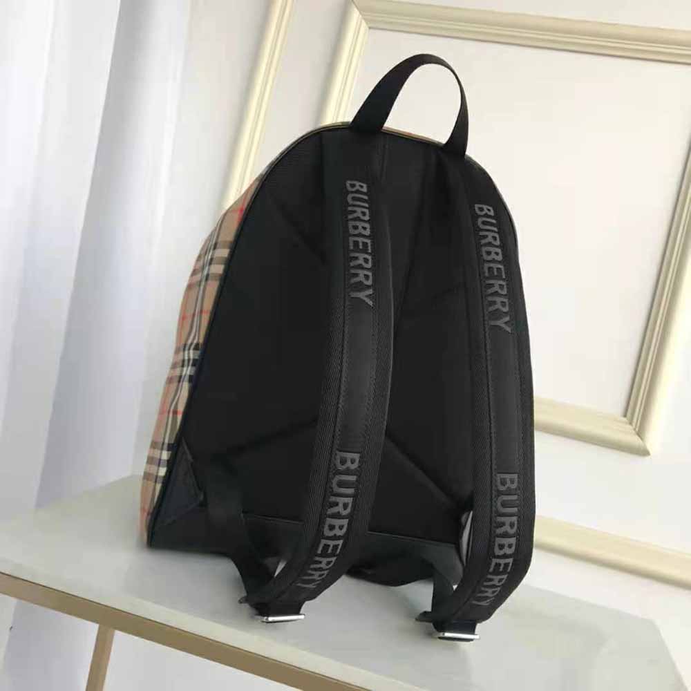 Shop Burberry 2021 SS Vintage Check Nylon Backpack by AceGlobal