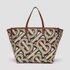 Burberry Women Mini Monogram Print E-canvas Beach Tote