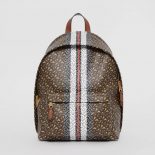Burberry Women Monogram Stripe Print E-canvas Backpack