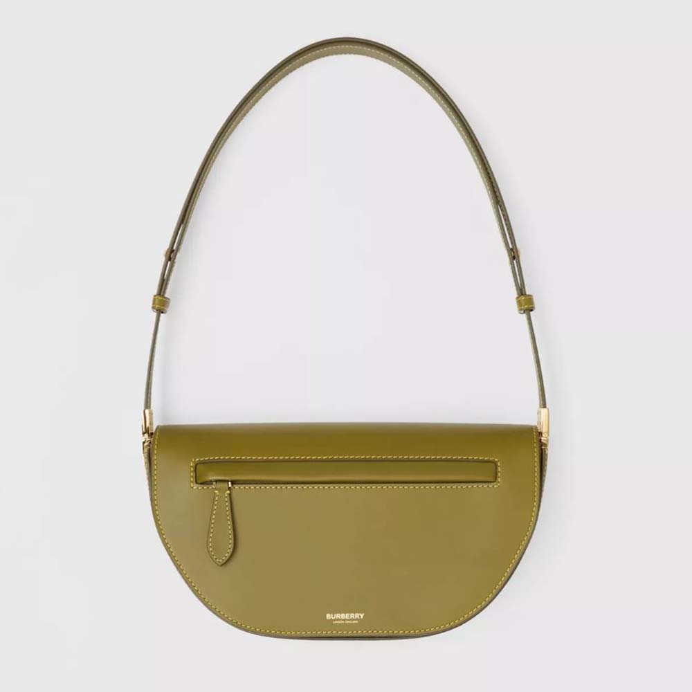 Burberry Women Small Leather Olympia Shoulder Bag Green