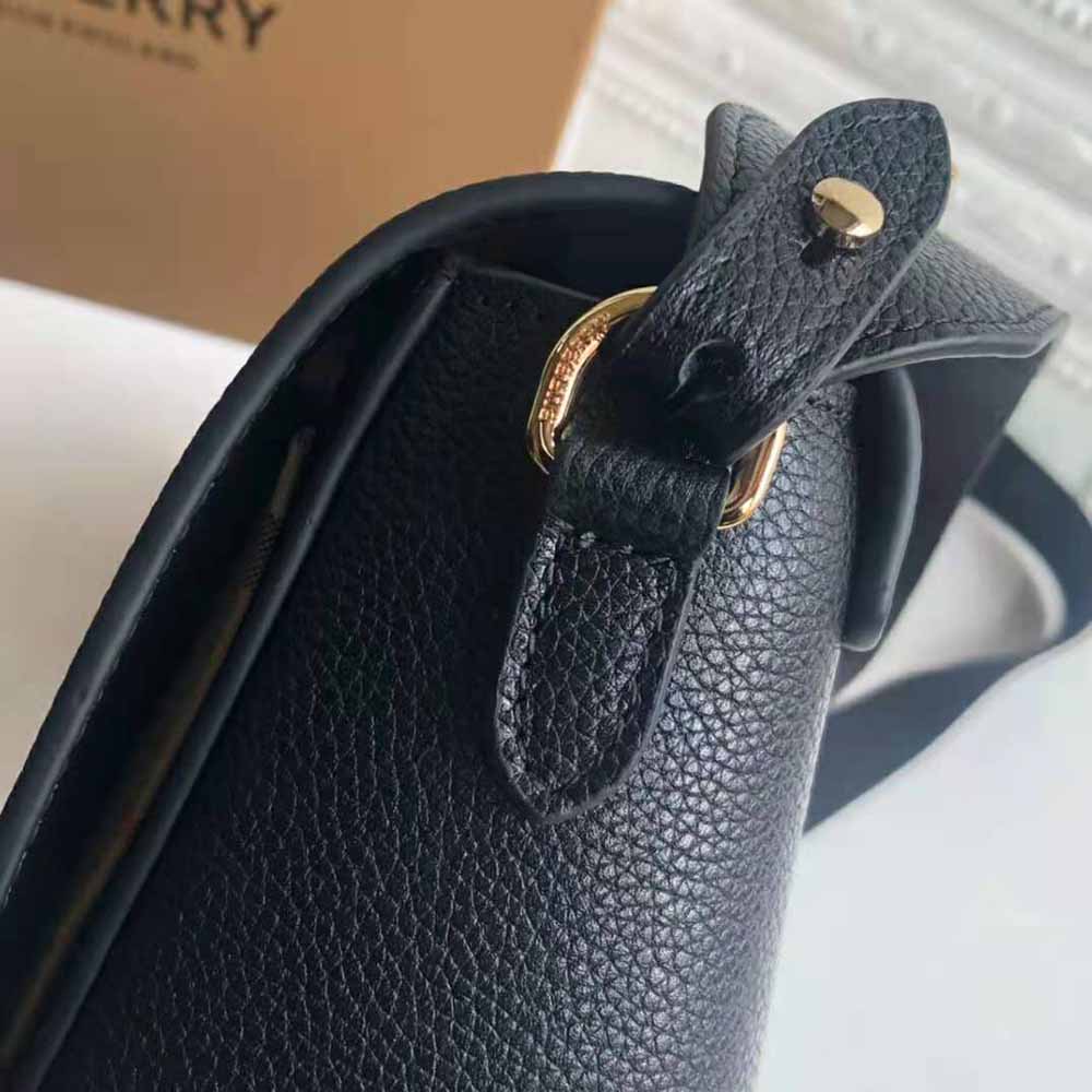 Vintage Check and Leather Bag Strap in Black - Women | Burberry® Official