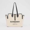 Burberry Women The Medium Soft Cotton Canvas Belt Bag-White