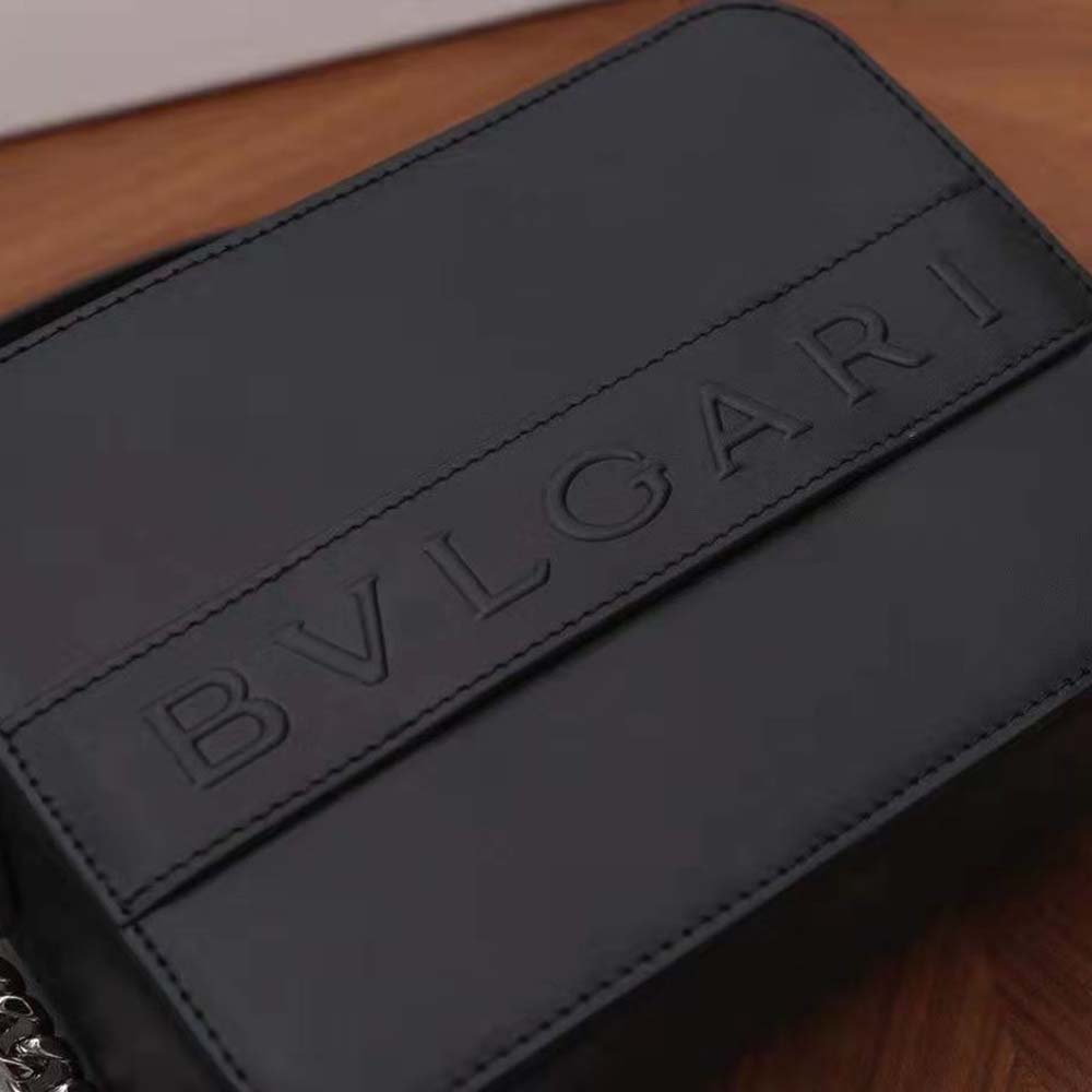 Black Bvlgari Logomania Shoulder Bag – Designer Revival