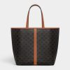 Celine Women Medium Cabas in Triomphe Canvas-Brown