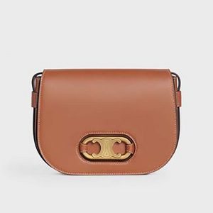 Celine Women Medium Maillon Triomphe Bag in Natural Calfskin