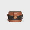 Celine Women Medium Tambour Bag in Triomphe Canvas