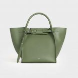 Celine Women Small Big Bag with Long Strap in Smooth Calfskin-Lime