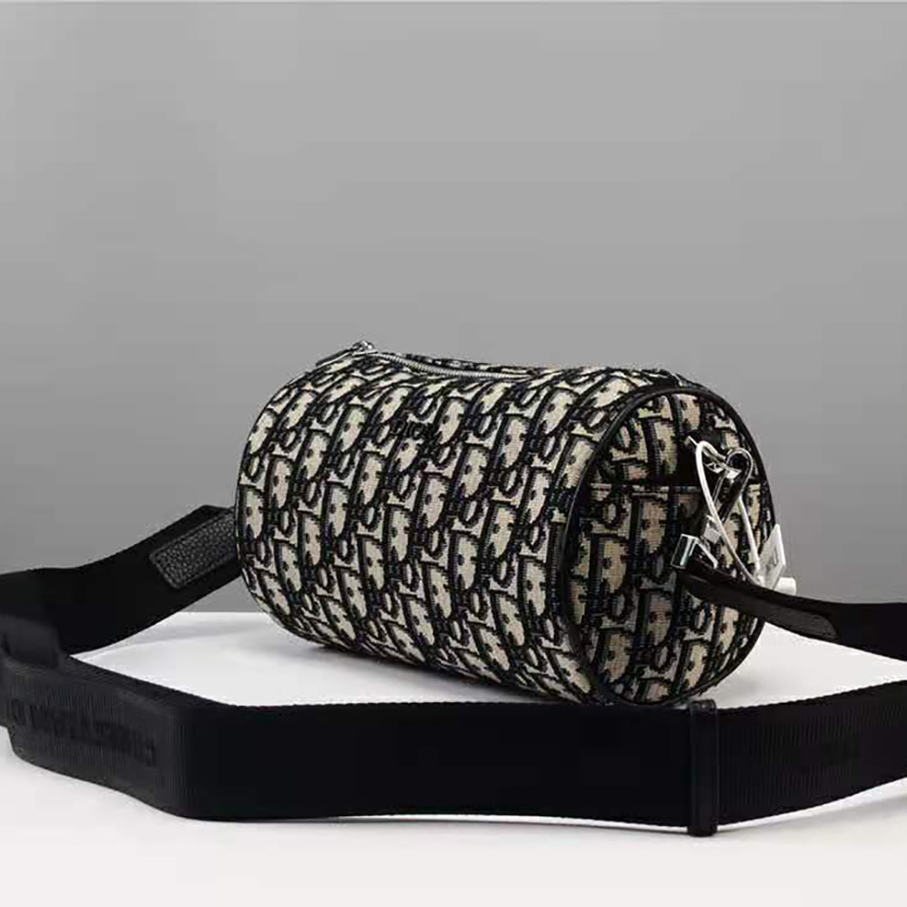 Dior Roller Mini Oblique Messenger Bag in Black for Men