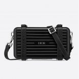 Dior Men Dior and Rimowa Personal Clutch Aluminum and Grained Calfskin