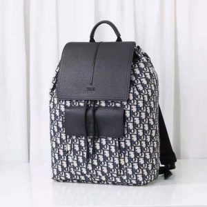 DIOR - Motion Backpack Oblique Jacquard Grained Calfskin Leather