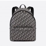 Dior Men Rider Backpack Beige and Black Dior Oblique Jacquard