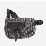 Dior Men Saddle Pouch Dior Oblique Jacquard