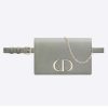 Dior Women 30 Montaigne 2-in-1 Pouch Stone Grained Calfskin