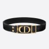 Dior Women 30 Montaigne Belt Black Smooth Calfskin, 30 MM