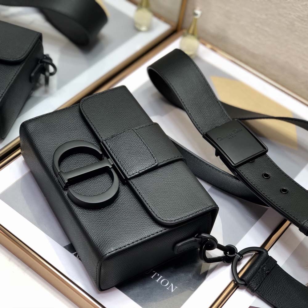Christian Dior Womens 30 MONTAIGNE BOX BAG Black Leather ref.1006196 - Joli  Closet