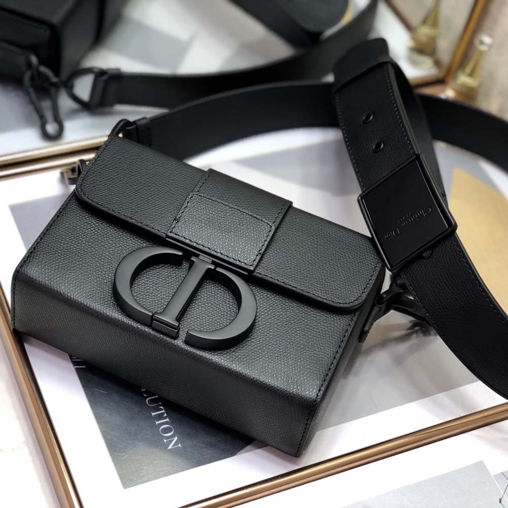Dior 30 Montaigne Box Bag Latte Box Calfskin - Fablle