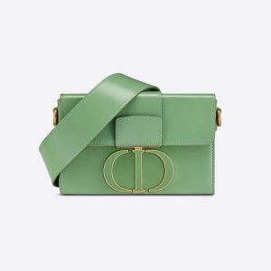 Dior Women 30 Montaigne Box Bag Mint Green Box Calfskin
