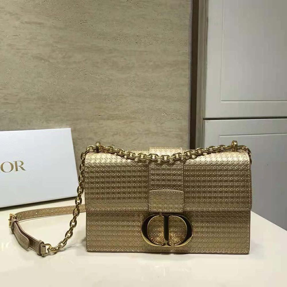 30 Montaigne Chain Bag Gold  Womens Dior Handbags ⋆ Rincondelamujer