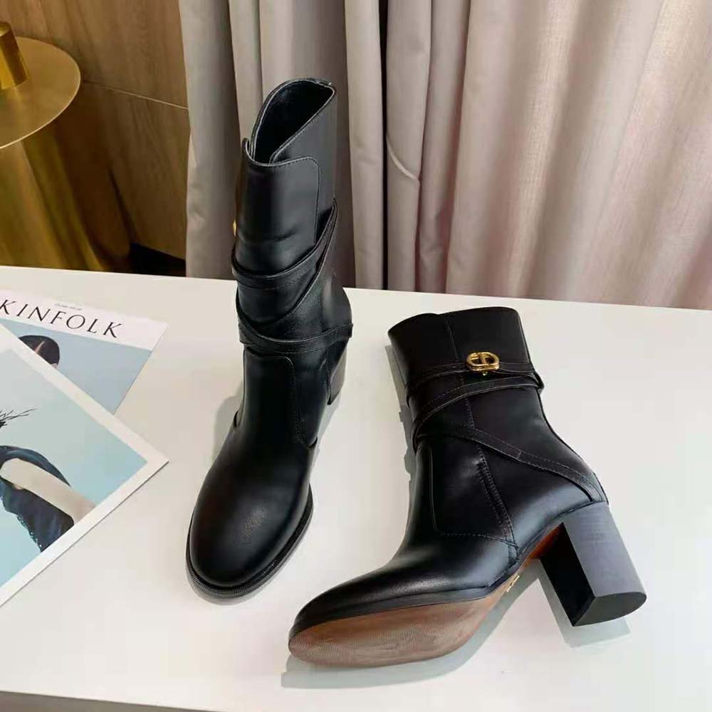 Dior, Shoes, Dior Empreinte Heeled Boots