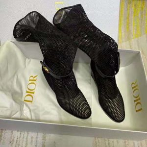 Dior Empreinte Heeled Ankle Boot Black Calfskin