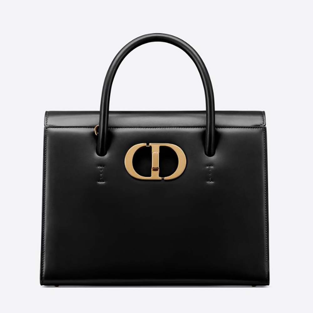 Dior Women Medium Dior Bobby Bag Dark Tan Box Calfskin