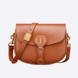 Dior Women Medium Dior Bobby Bag Dark Tan Box Calfskin