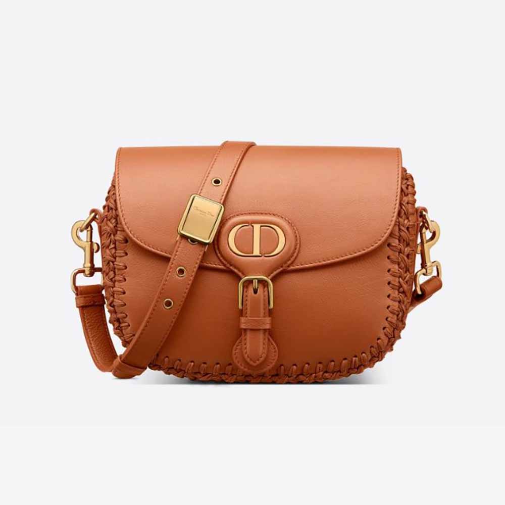 Dior Medium Whipstitched Bobby Bag Brown Grained Calfskin Gold Hardwar –  Coco Approved Studio