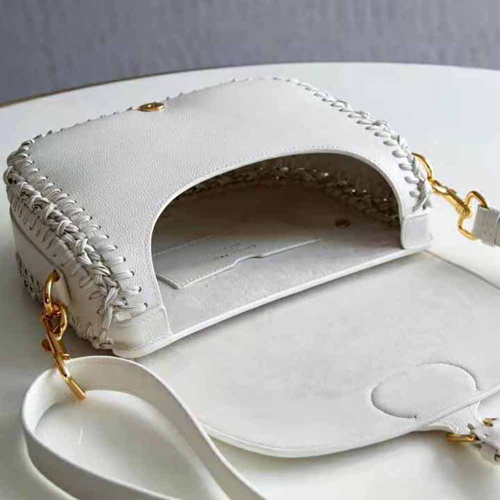 Dior Women Medium Dior Bobby Bag Grained Calfskin with Whipstitched Seams-White 6 Dior Women Medium Dior Bobby Bag Grained Calfskin with Whipstitched Seams-White - Image 6