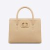 Dior Women Medium ST Honore Tote Latte Grained Calfskin