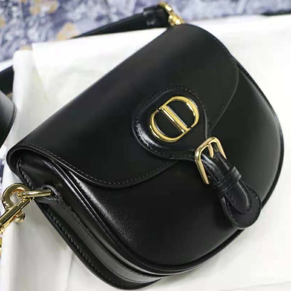 Dior - Small Dior Bobby Bag Black Box Calfskin - Women