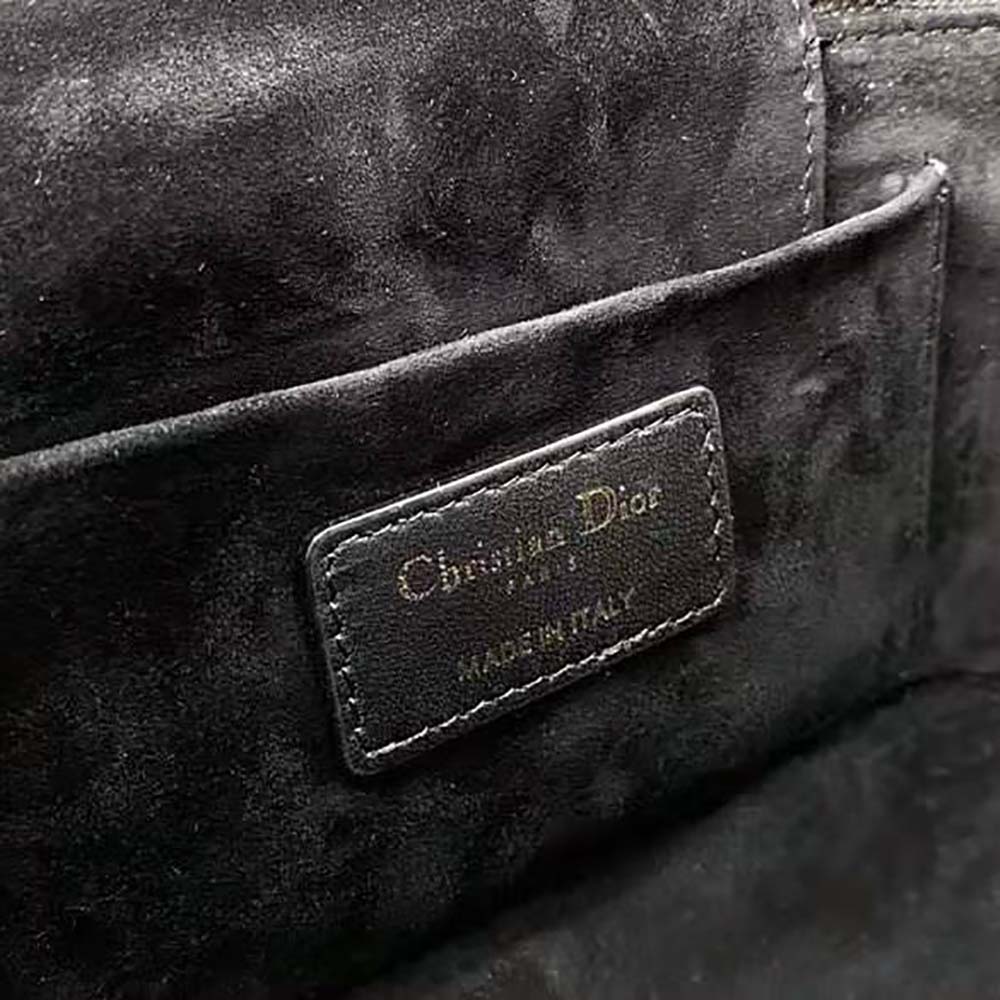 Dior - Small Diortravel Vanity Case Black Cannage Lambskin - Women