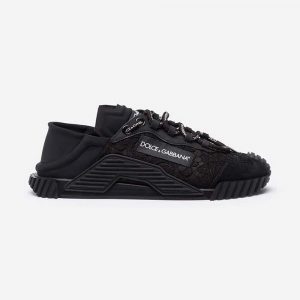 Dolce Gabbana D&G Women Ns1 Slip on Sneakers in Mixed Materials