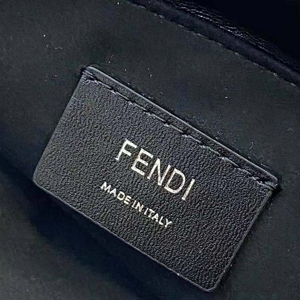 Fendi Men Fendi Pack Small Pouch Nappa Leather Bag-Black 7 Fendi Men Fendi Pack Small Pouch Nappa Leather Bag-Black - Image 7