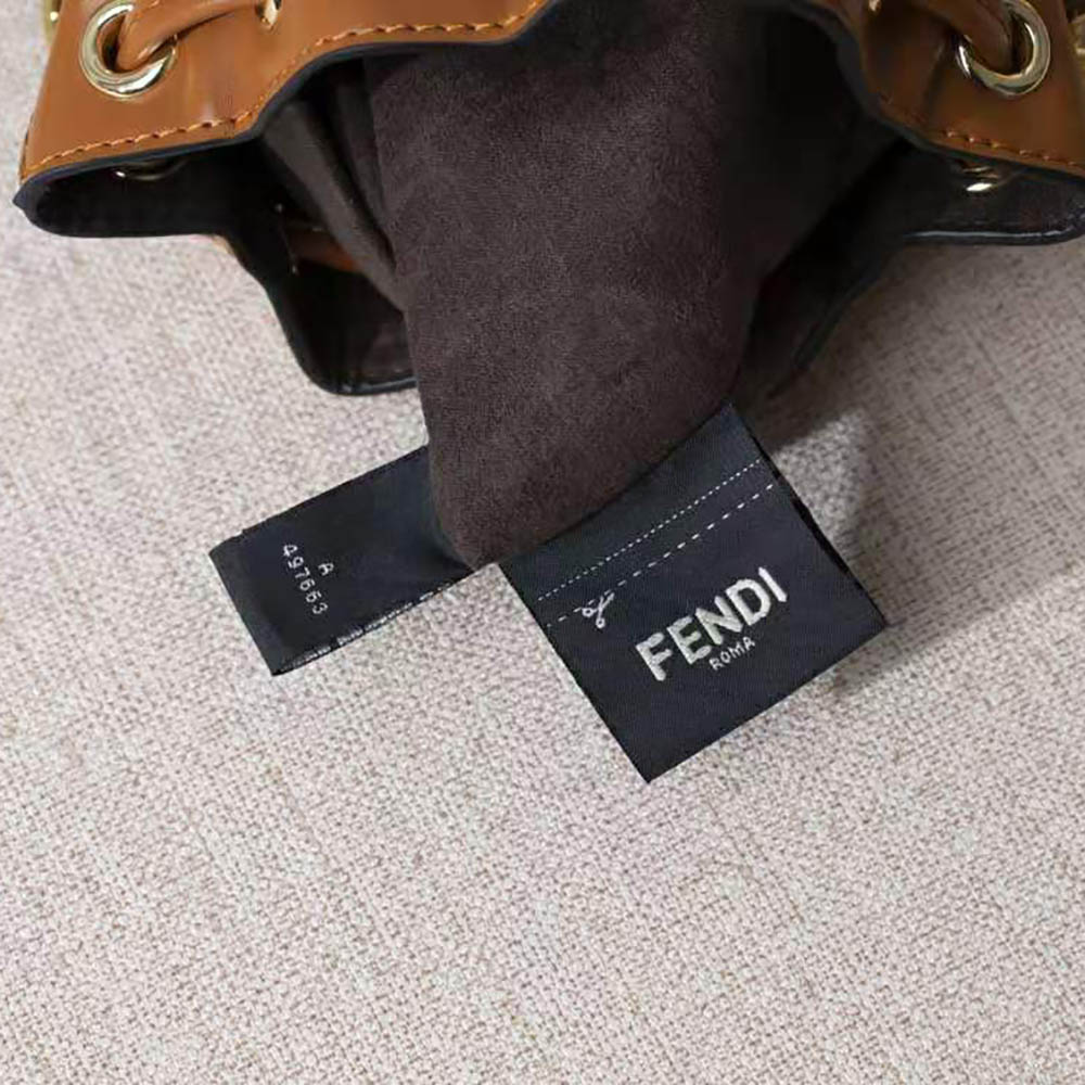 Fendi Women Mon Tresor Leather Mini Bag-Brown 9 Fendi Women Mon Tresor Leather Mini Bag-Brown - Image 9