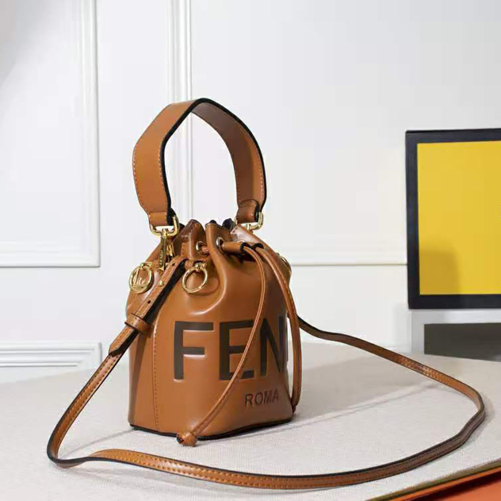 Fendi Women Mon Tresor Leather Mini Bag-Brown 3 Fendi Women Mon Tresor Leather Mini Bag-Brown - Image 3