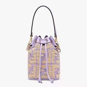 Fendi Women Mon Tresor Raffia Mini-Bag