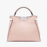 Fendi Women Peekaboo Iconic Essentially Pink Leather Bag