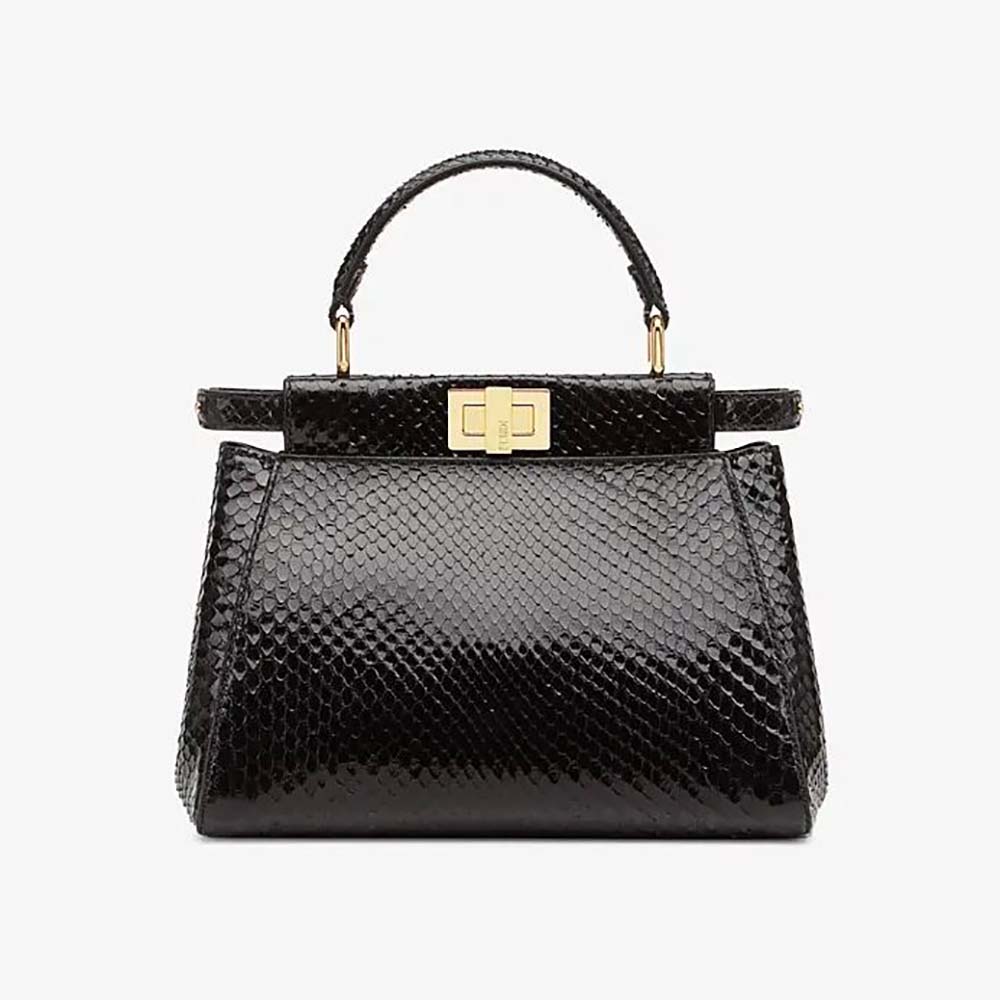 fendi peekaboo python bag