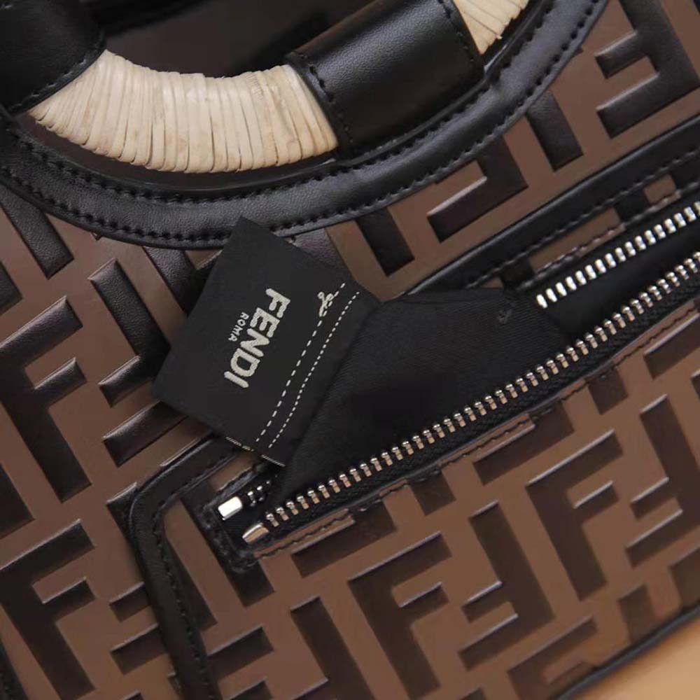 Fendi Women Runaway Shopper Multicolor Leather Shopper 10 Fendi Women Runaway Shopper Multicolor Leather Shopper - Image 10