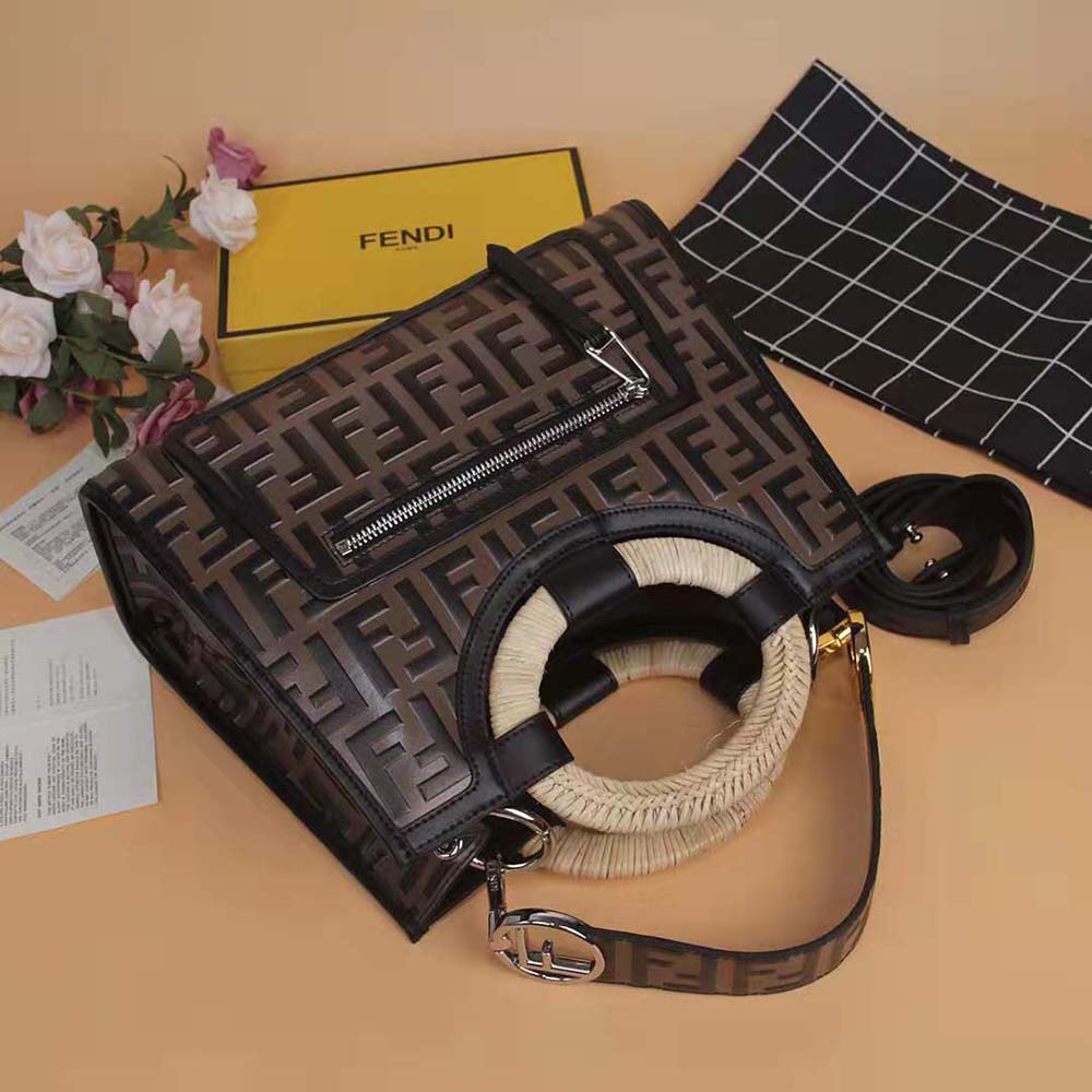 Fendi Women Runaway Shopper Multicolor Leather Shopper 5 Fendi Women Runaway Shopper Multicolor Leather Shopper - Image 5