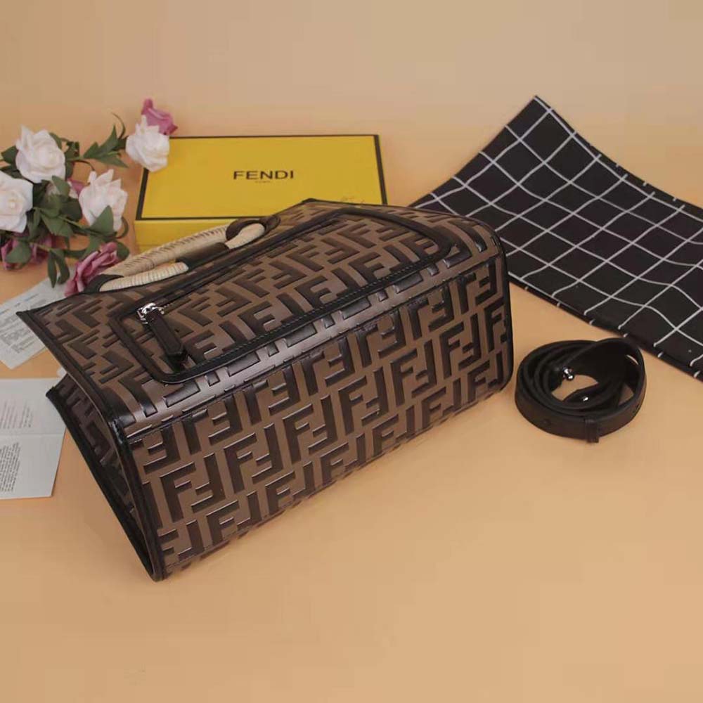 Fendi Women Runaway Shopper Multicolor Leather Shopper 6 Fendi Women Runaway Shopper Multicolor Leather Shopper - Image 6