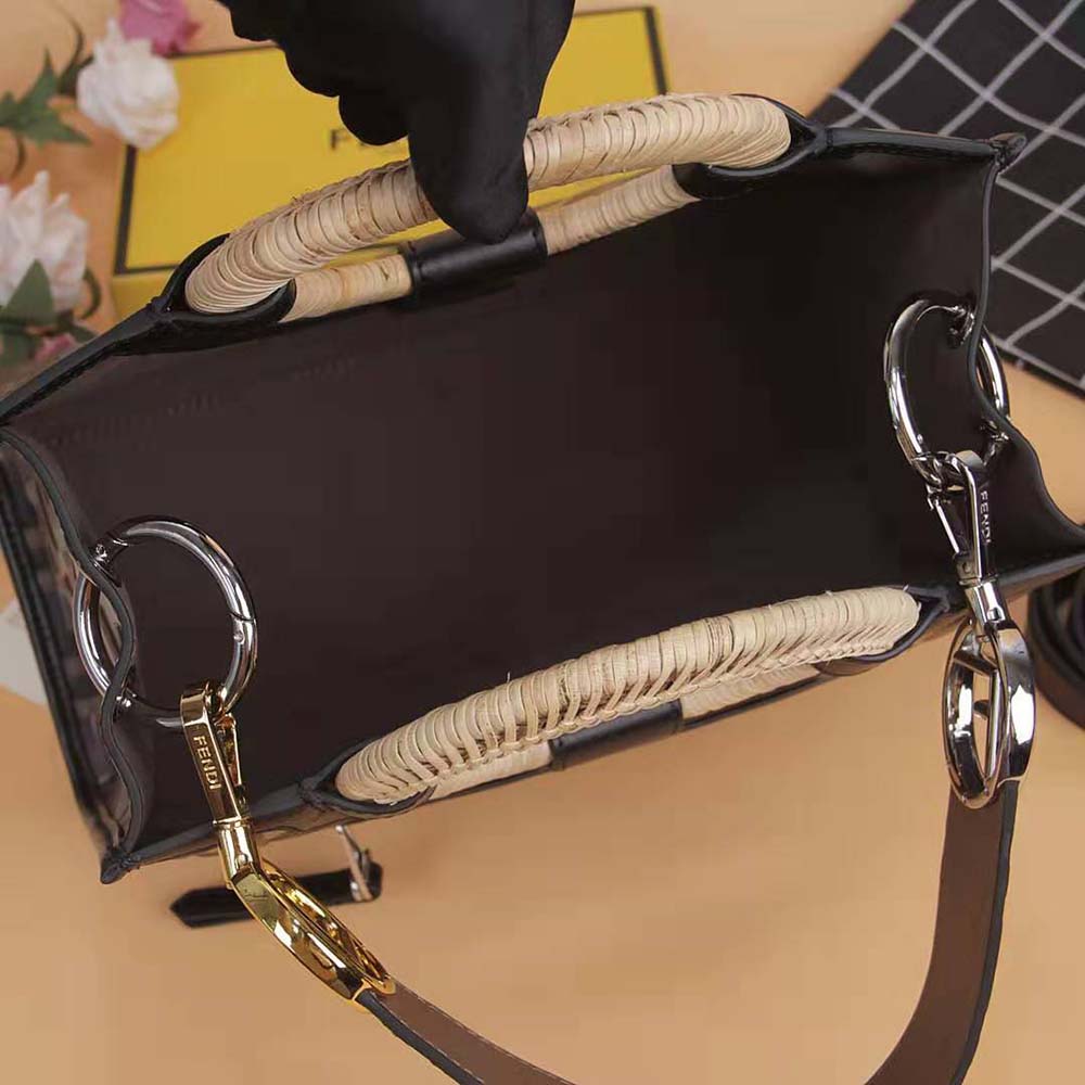 Fendi Women Runaway Shopper Multicolor Leather Shopper 7 Fendi Women Runaway Shopper Multicolor Leather Shopper - Image 7