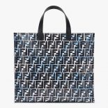 Fendi Women Shopper Glazed Canvas FF Bag