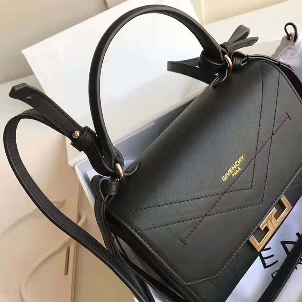 Givenchy Women Mini Eden Bag in Smooth Leather Black