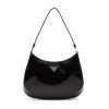Prada Cleo Brushed Leather Shoulder Bag
