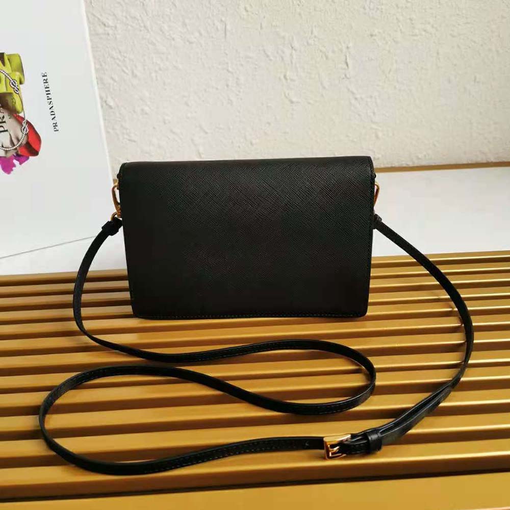 Prada Ladies Saffiano Leather Mini Bag-Black 3 Prada Ladies Saffiano Leather Mini Bag-Black - Image 3